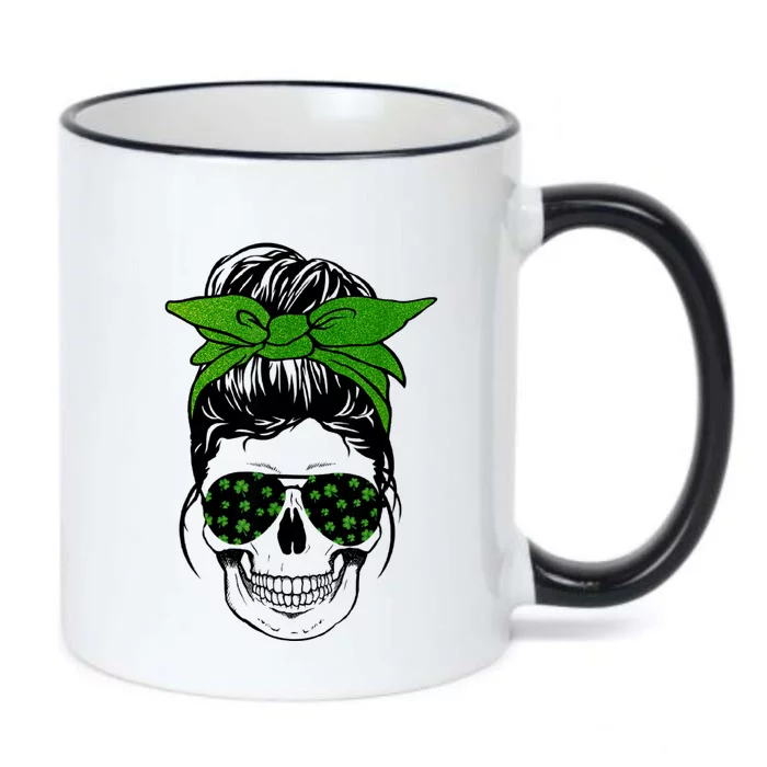 Sugar Skull St Patricks Day Of The Dead Women Black Color Changing Mug