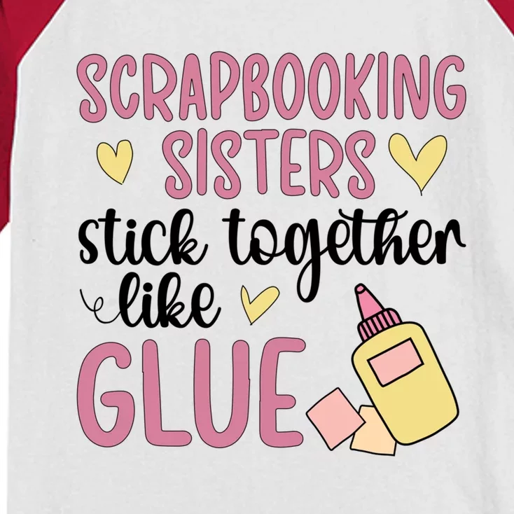 Scrapbooking Sisters Scrapbooker Scrapbook Gift Kids Colorblock Raglan Jersey