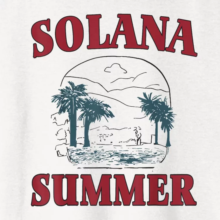 Solana Summer Women's Crop Top Tee