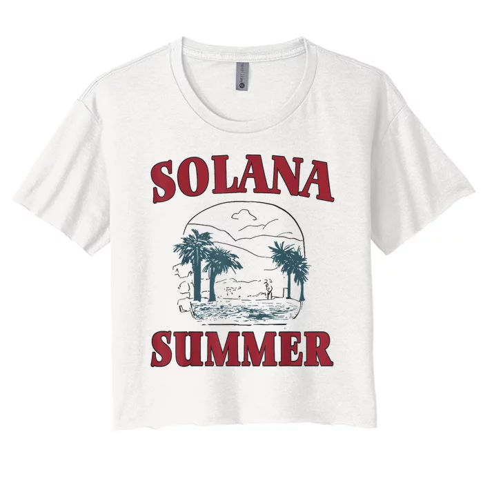 Solana Summer Women's Crop Top Tee