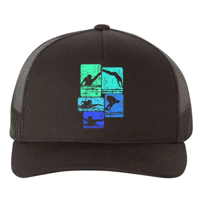 Swimming Swimmers Yupoong Adult 5-Panel Trucker Hat