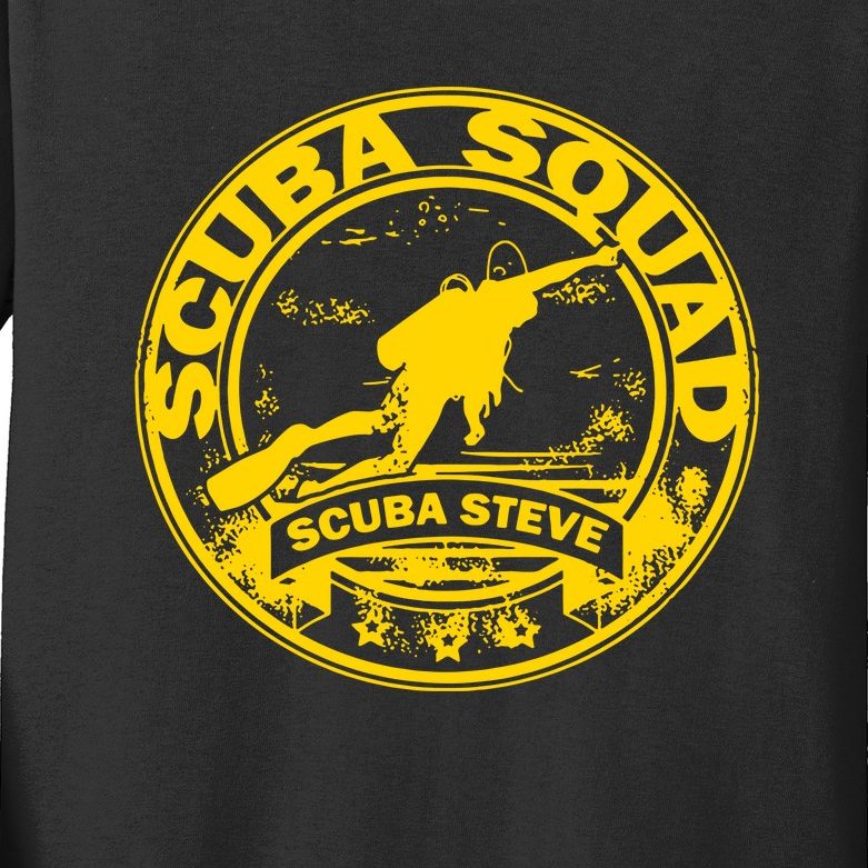 Scuba Steve Scuba Squad Kids Long Sleeve Shirt