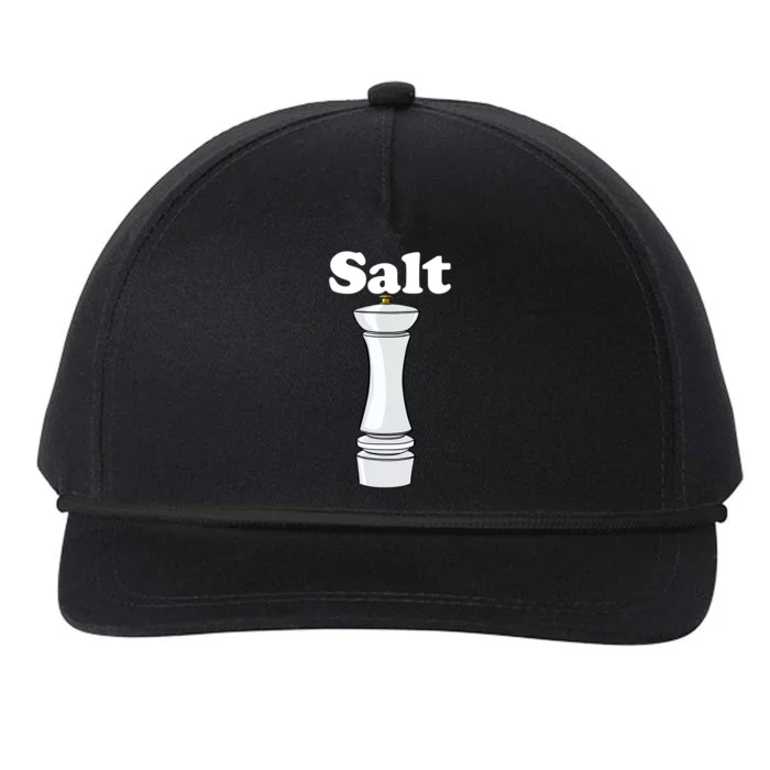 Salt Shaker Salt And Pepper Bff Matching Halloween Costume Funny Gift Snapback Five-Panel Rope Hat