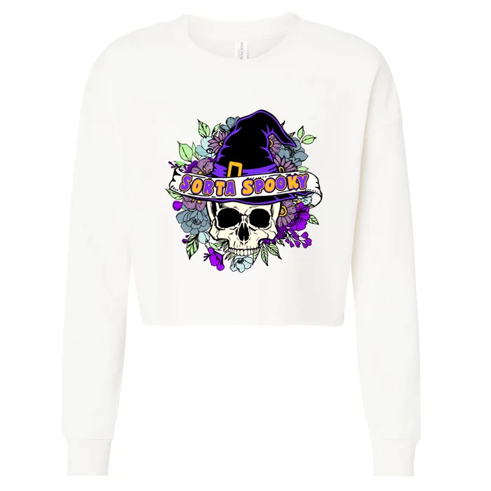 Sorta Spooky Cropped Pullover Crew