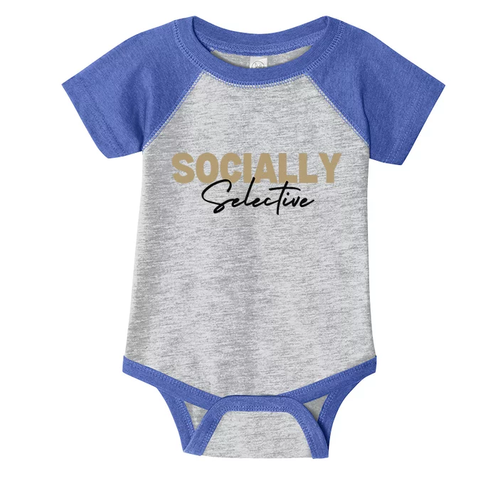 Socially Selective Infant Baby Jersey Bodysuit