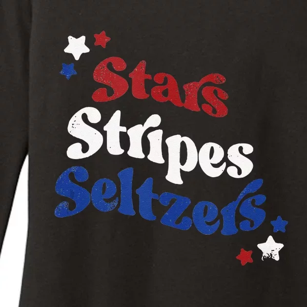 Stars Stripes Seltzers Womens CVC Long Sleeve Shirt