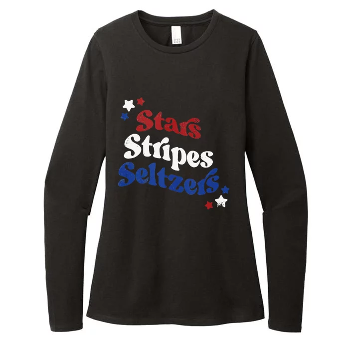 Stars Stripes Seltzers Womens CVC Long Sleeve Shirt