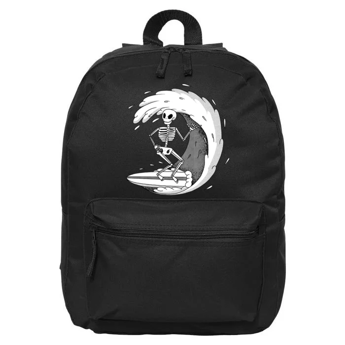 Surfing Skeleton 16 in Basic Backpack