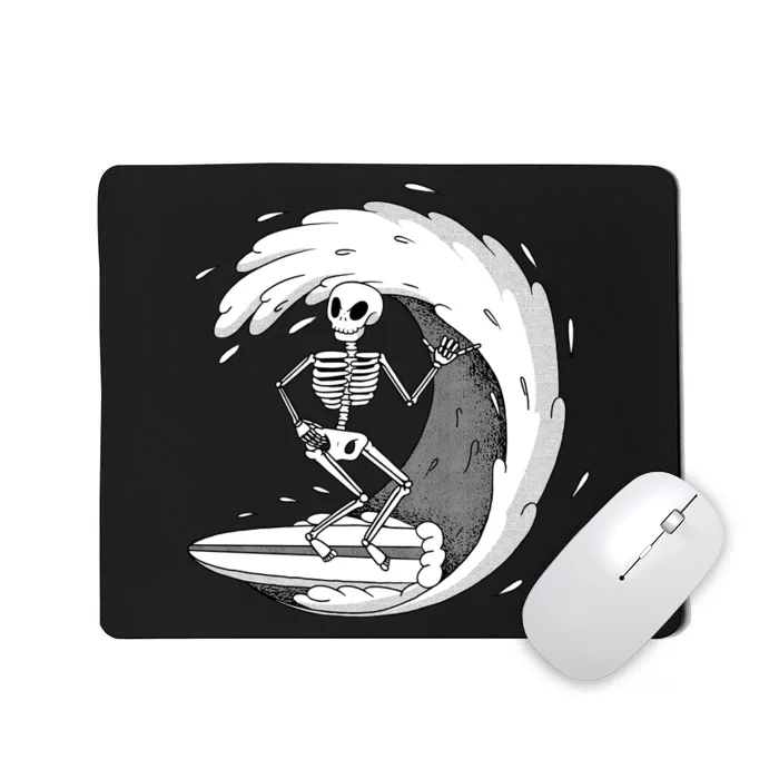 Surfing Skeleton Mousepad