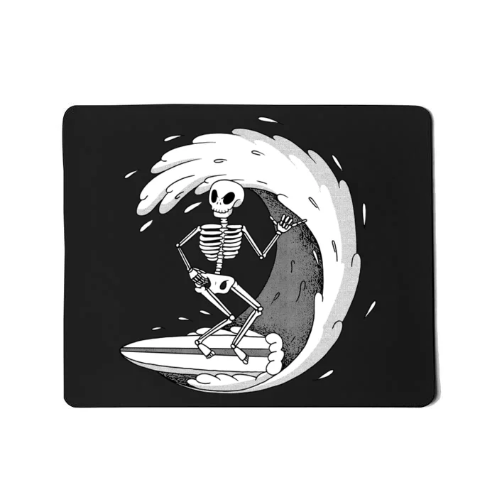 Surfing Skeleton Mousepad