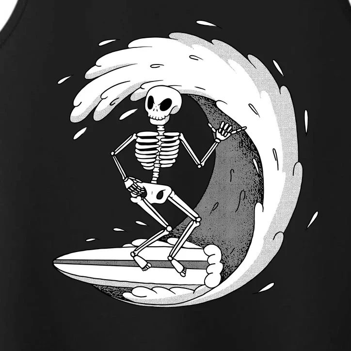 Surfing Skeleton Performance Tank