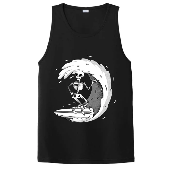 Surfing Skeleton Performance Tank