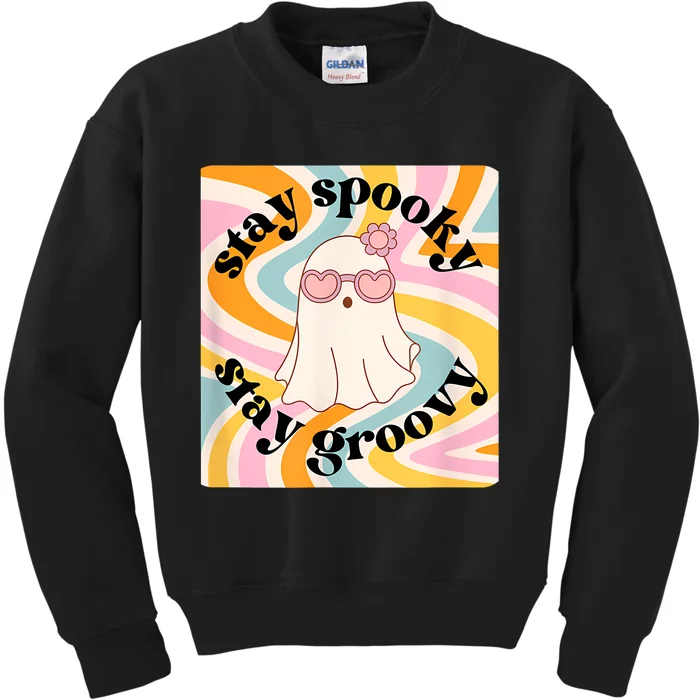 Stay Spooky Stay Groovy Halloween Kids Sweatshirt