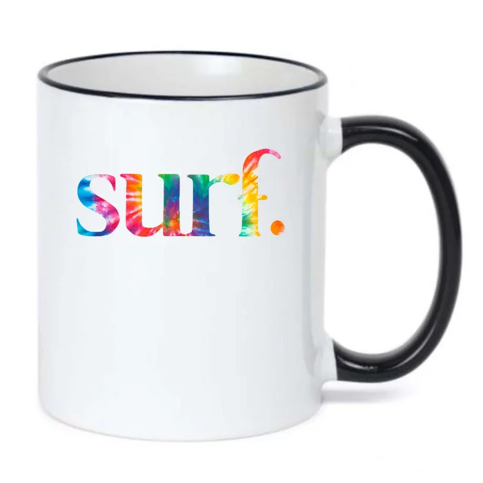 Surf Summer Surfing Rainbow Black Color Changing Mug