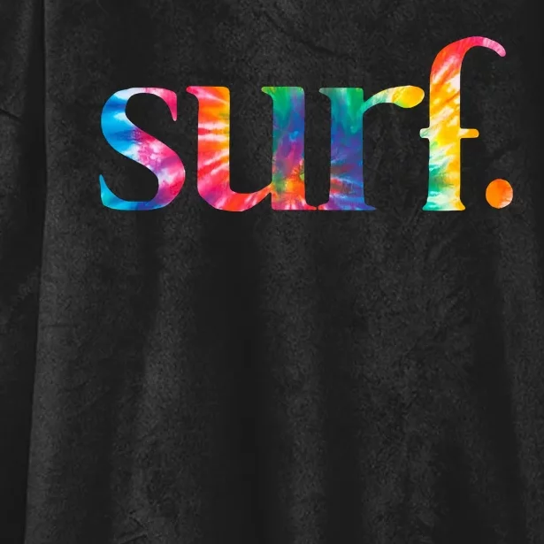 Surf Summer Surfing Rainbow Hooded Wearable Blanket