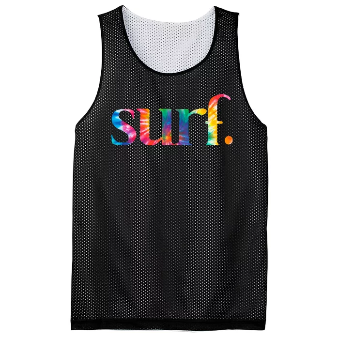 Surf Summer Surfing Rainbow Mesh Reversible Basketball Jersey Tank