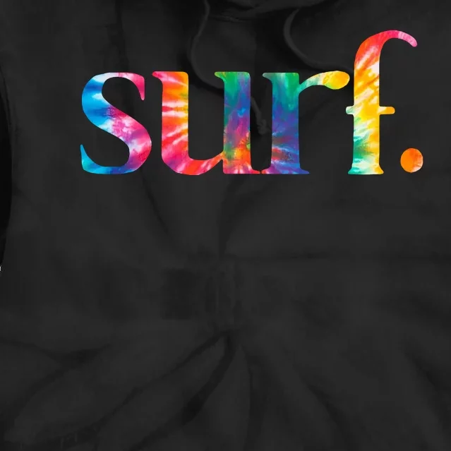 Surf Summer Surfing Rainbow Tie Dye Hoodie