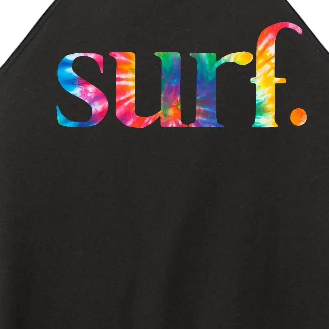 Surf Summer Surfing Rainbow Women’s Perfect Tri Rocker Tank