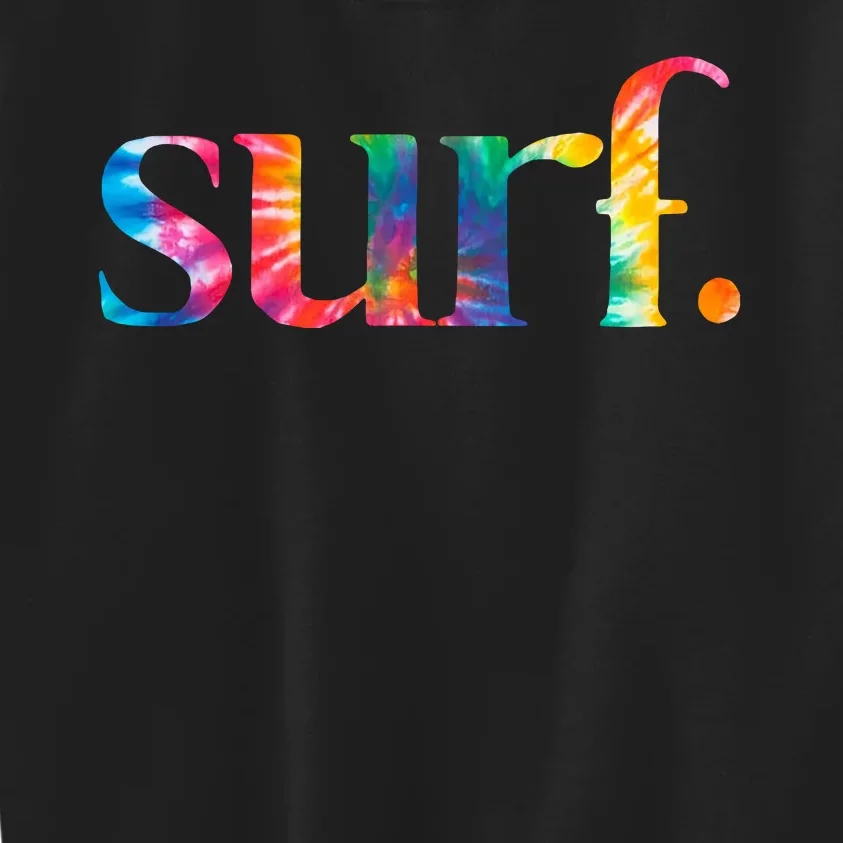 Surf Summer Surfing Rainbow Kids Sweatshirt