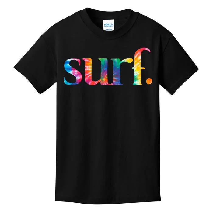 Surf Summer Surfing Rainbow Kids T-Shirt