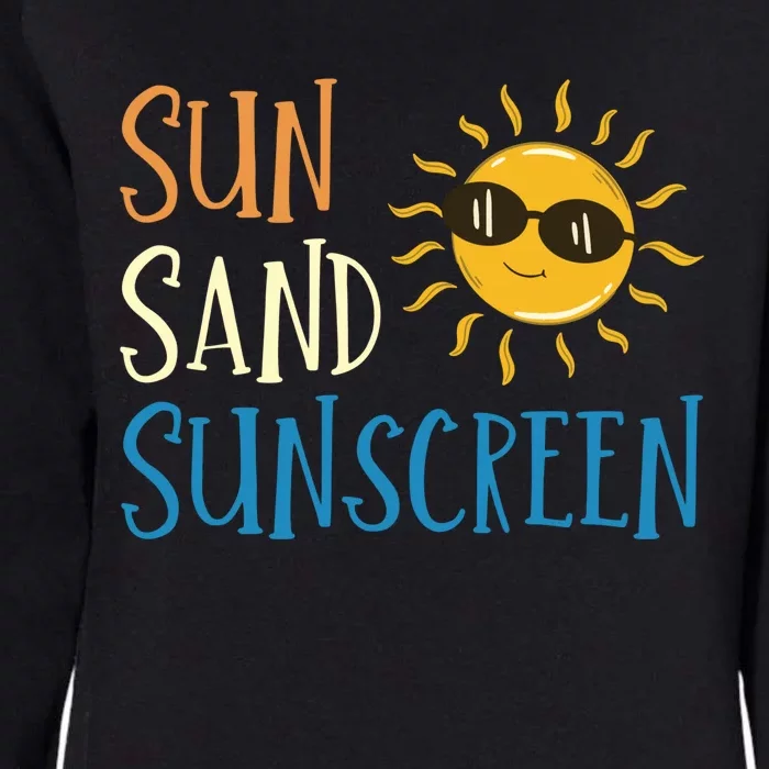 Sun Sand Sunscreen Womens California Wash Sweatshirt