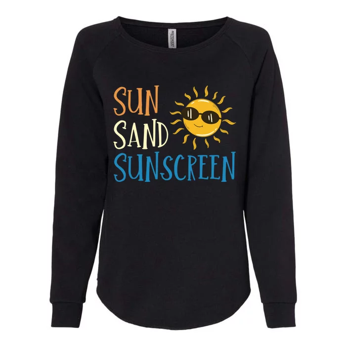 Sun Sand Sunscreen Womens California Wash Sweatshirt