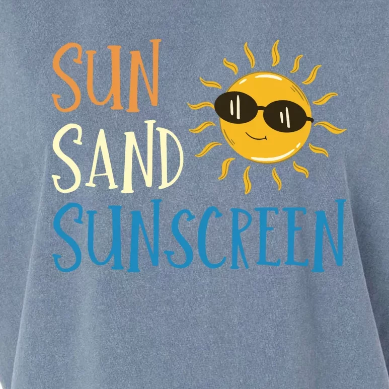 Sun Sand Sunscreen Garment-Dyed Women's Muscle Tee