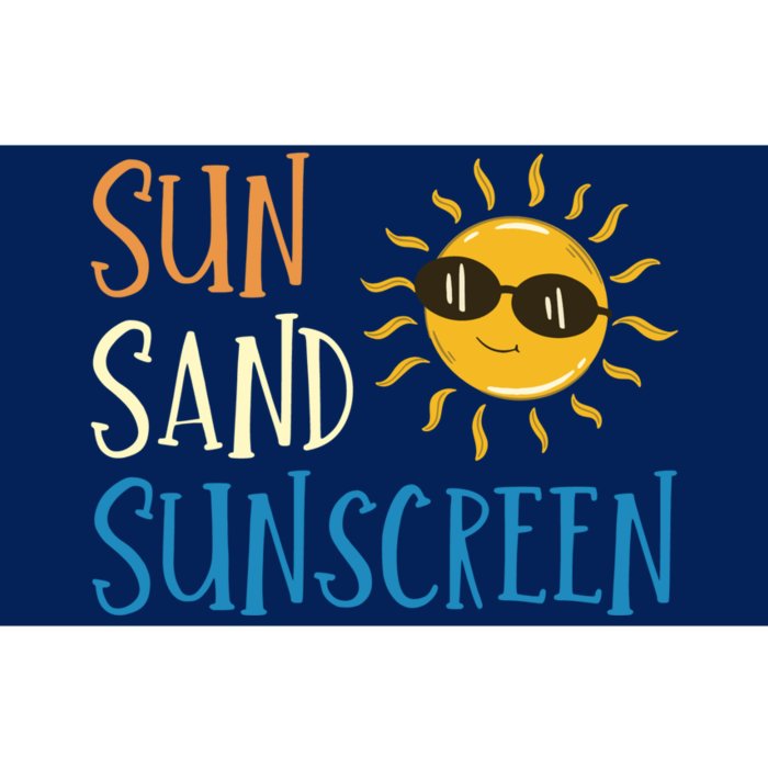 Sun Sand Sunscreen Bumper Sticker