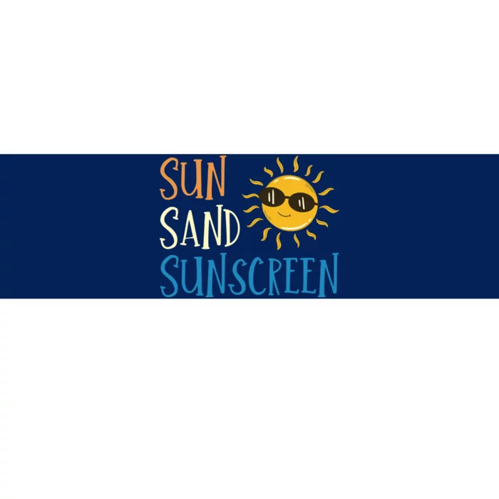 Sun Sand Sunscreen Bumper Sticker