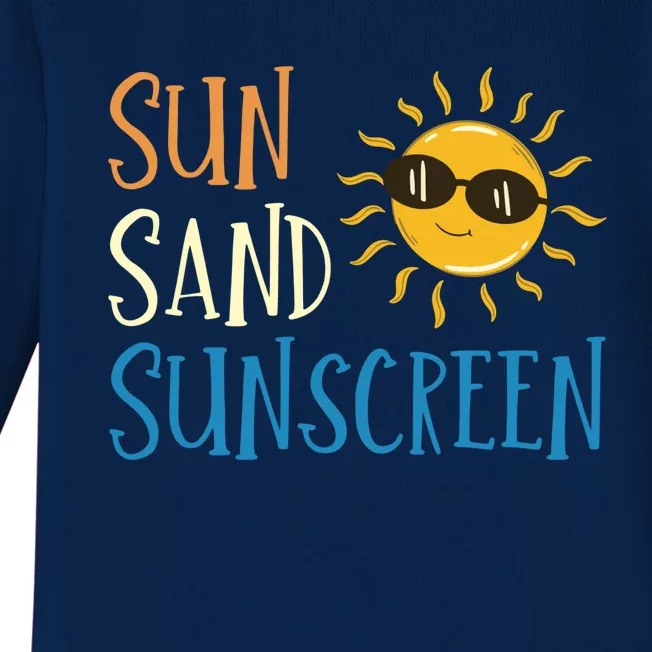 Sun Sand Sunscreen Baby Long Sleeve Bodysuit