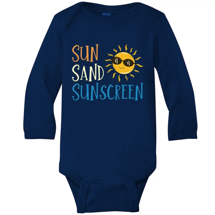 Sun Sand Sunscreen Baby Long Sleeve Bodysuit