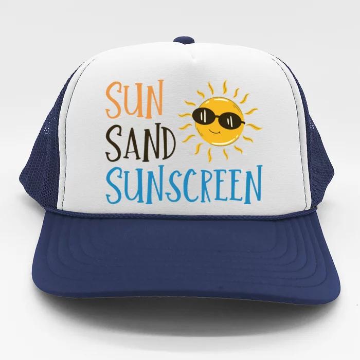 Sun Sand Sunscreen Trucker Hat