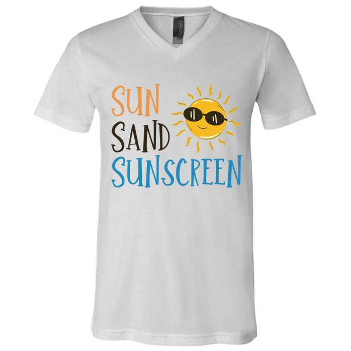 Sun Sand Sunscreen V-Neck T-Shirt