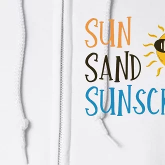 Sun Sand Sunscreen Full Zip Hoodie