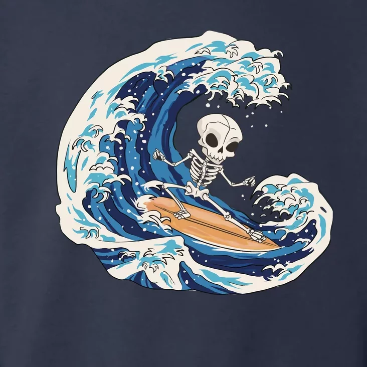 Skeleton Surfing Summer Surfer Toddler Hoodie