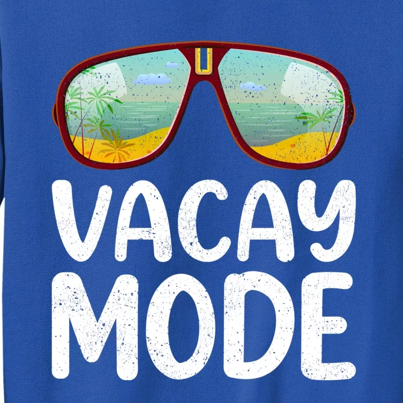 Summer Sunglasses Sunset Beach Vacation Vacay Mode Gift Tall Sweatshirt