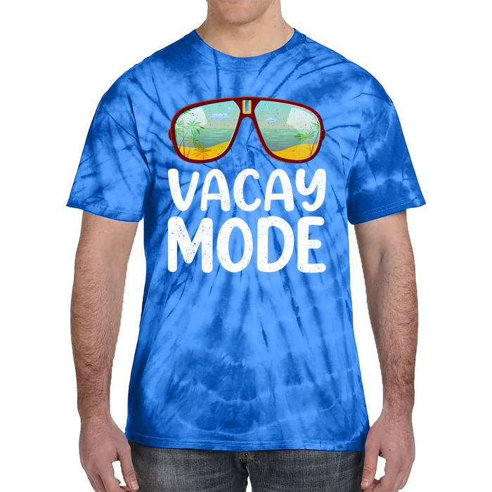 Summer Sunglasses Sunset Beach Vacation Vacay Mode Gift Tie-Dye T-Shirt