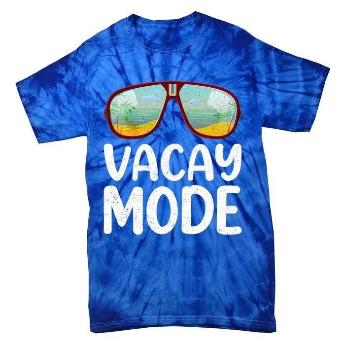 Summer Sunglasses Sunset Beach Vacation Vacay Mode Gift Tie-Dye T-Shirt