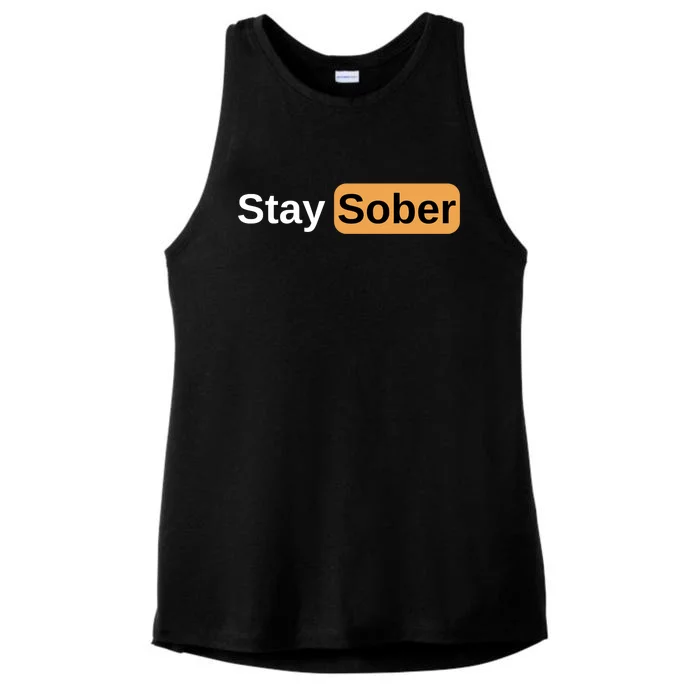 Stay Sober Ladies Tri-Blend Wicking Tank