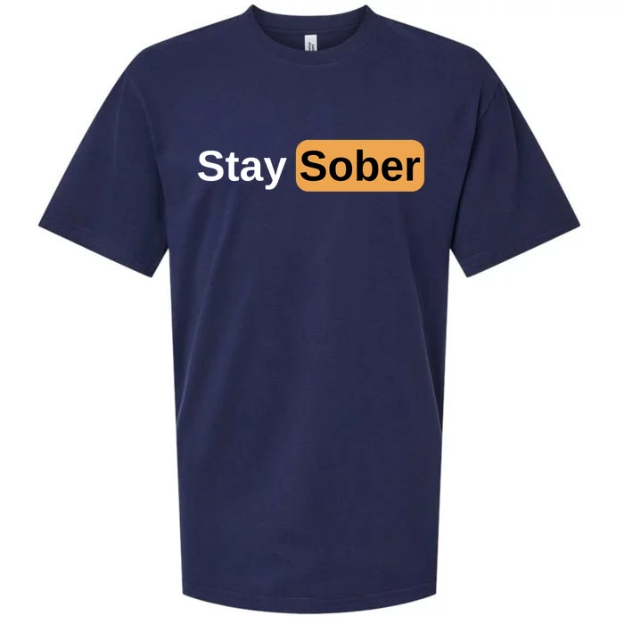 Stay Sober Sueded Cloud Jersey T-Shirt