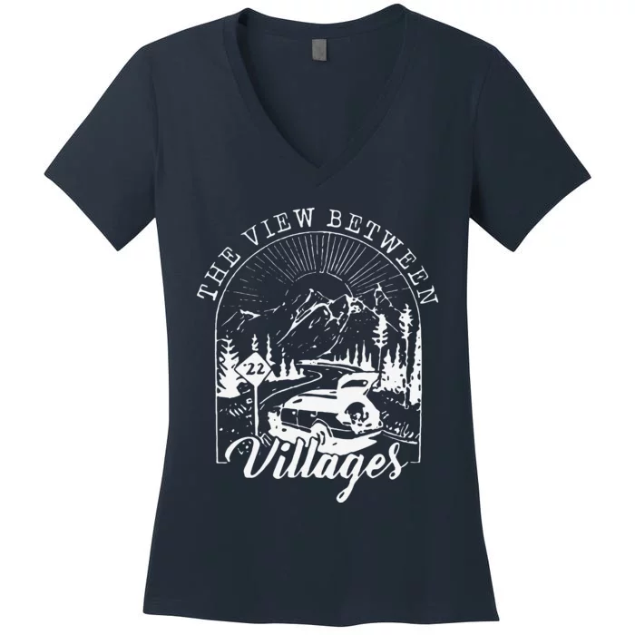 Stick Season Summer 2024 Folk Pop Music Women's V-Neck T-Shirt