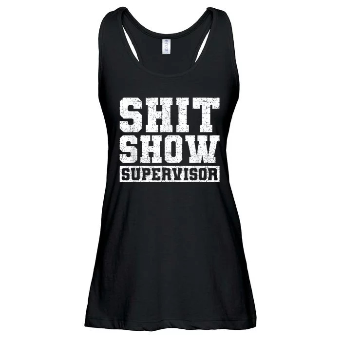 Shit Show Supervisor Funny Parent Boss Manager Teacher Gifts Ladies Essential Flowy Tank