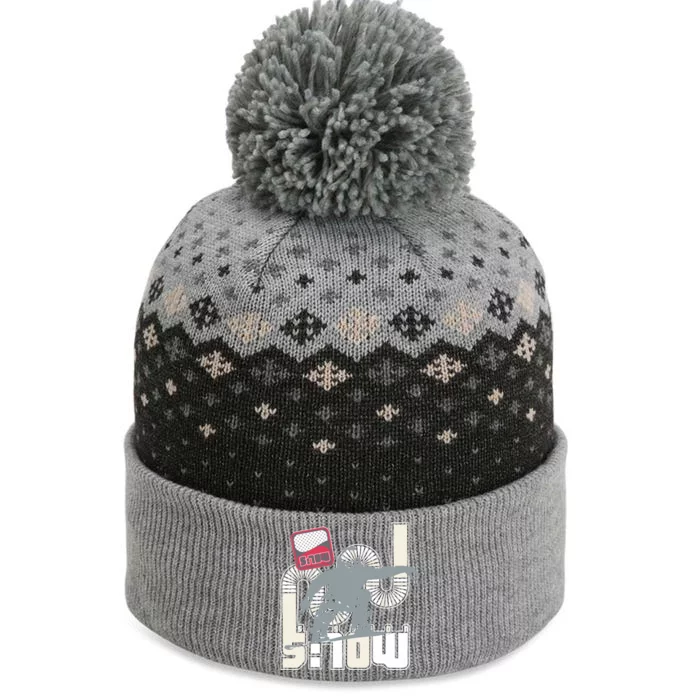 Snow Skiing Ski Graphic Funny Gift The Baniff Cuffed Pom Beanie