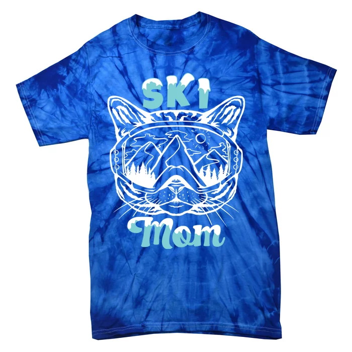 Ski Skier Skiing Great Gift Ski Mom Cute Gift Tie-Dye T-Shirt