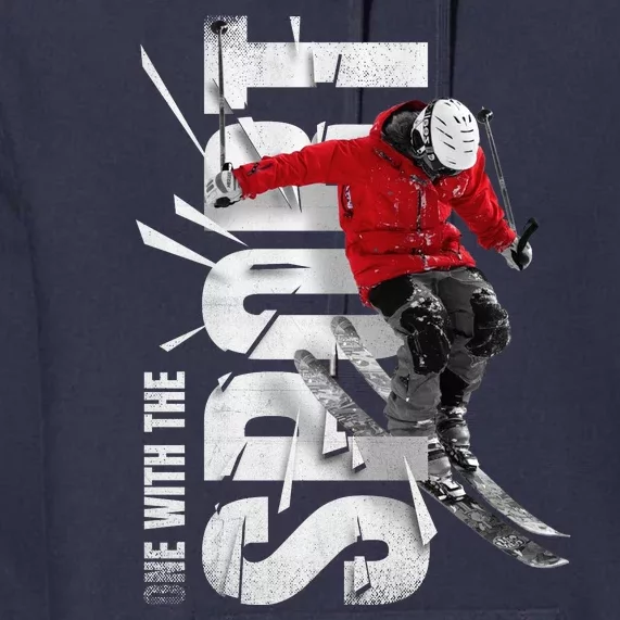 Snow Skiing Premium Hoodie