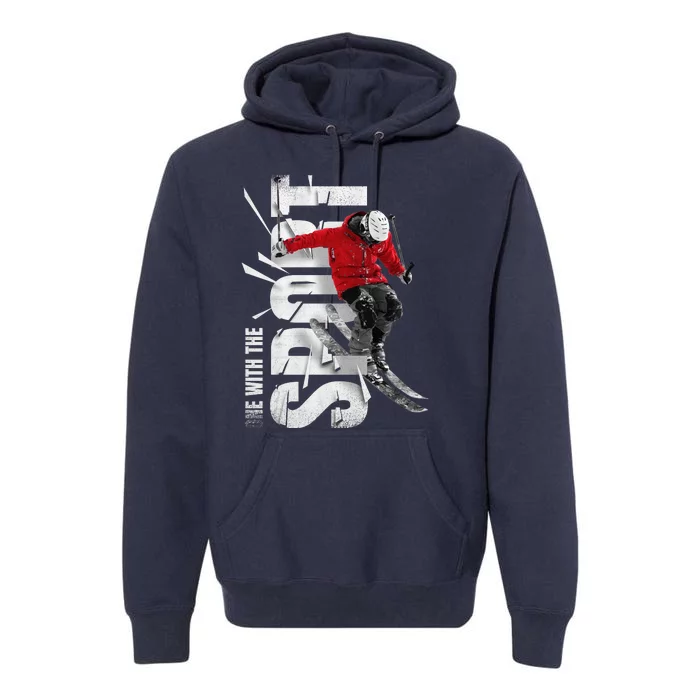 Snow Skiing Premium Hoodie