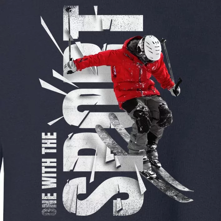 Snow Skiing Toddler Sweatshirt