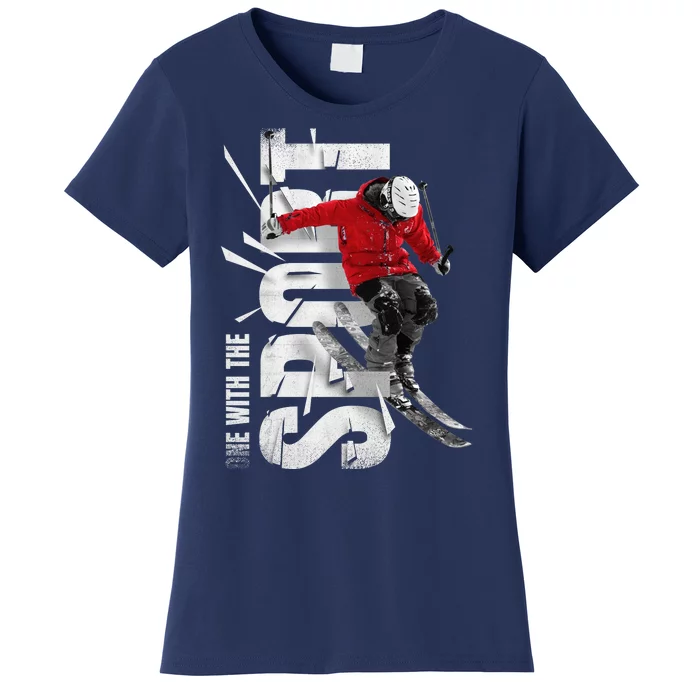 Snow Skiing Women's T-Shirt