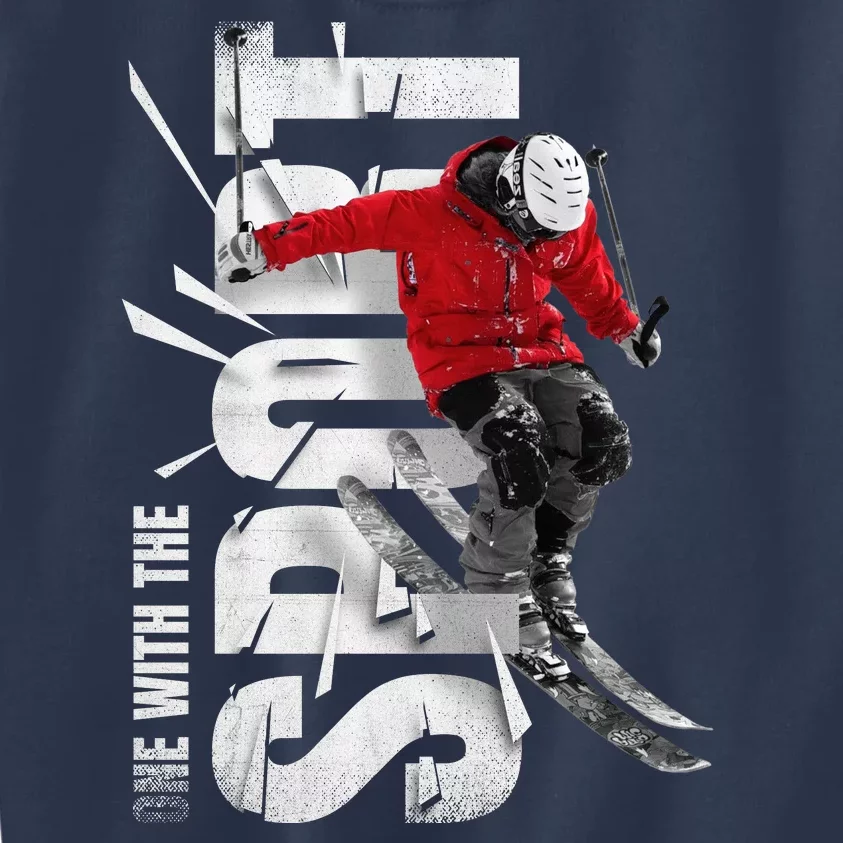 Snow Skiing Kids Sweatshirt