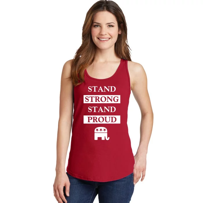 Stand Strong Stand Proud | Republican Party Ladies Essential Tank